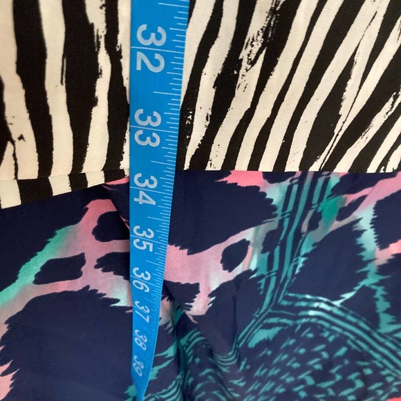 Helmut Lang Dress Womens Sz 6 Black White Zebra 100% Silk Dolman Sleeve Mini - Picture 10 of 10